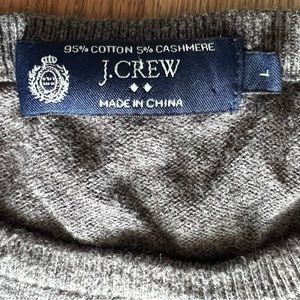 J. Crew cotton cashmere sweater